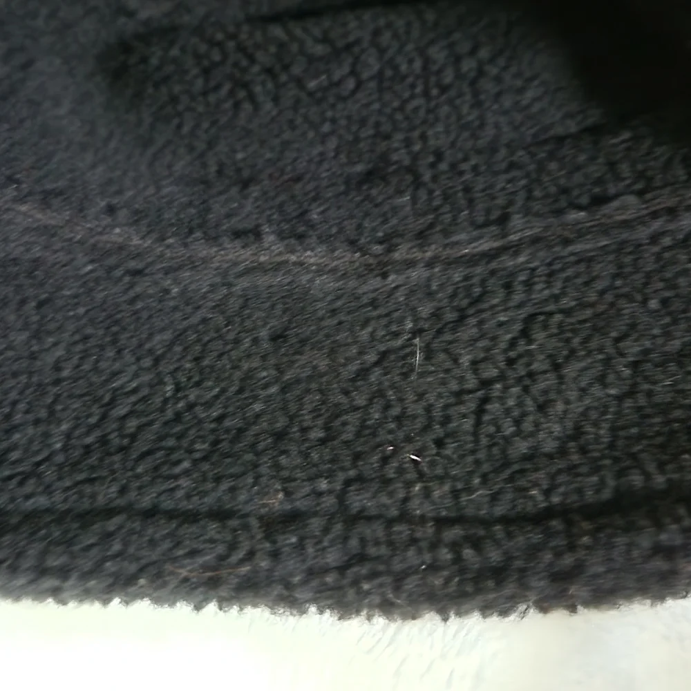 NINE & Company Black Faux Suede Faux Fur Tribal Native Aztec Bucket Hat